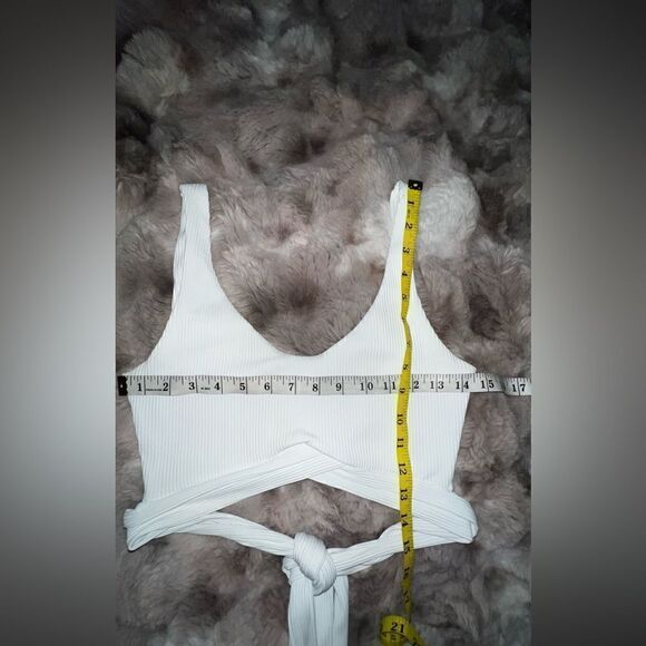 ONA by Yoon Chung the Back Rib Tank in White - Picture 6 of 13